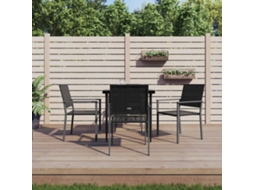 Conjunto 5 Pcs de Jantar P/ Jardim Vime Pe e Aço PANGSHIYUAN