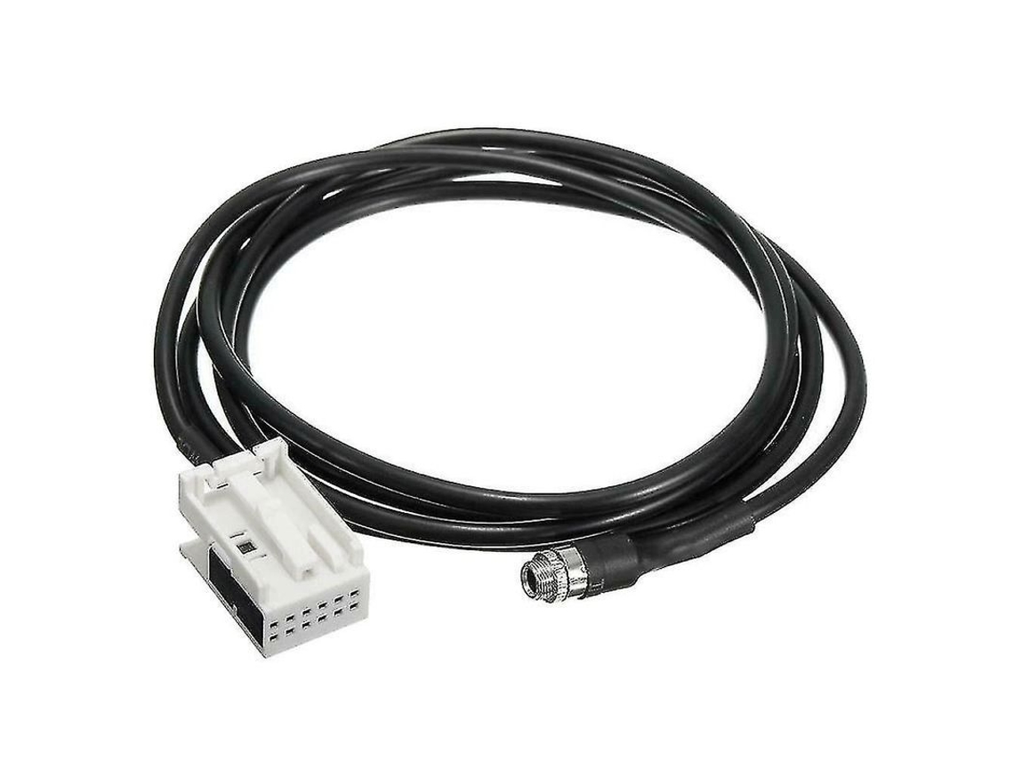 Adaptador de Entrada de Áudio Auxiliar 3.5mm 12pin Fêmea para Carros YURU