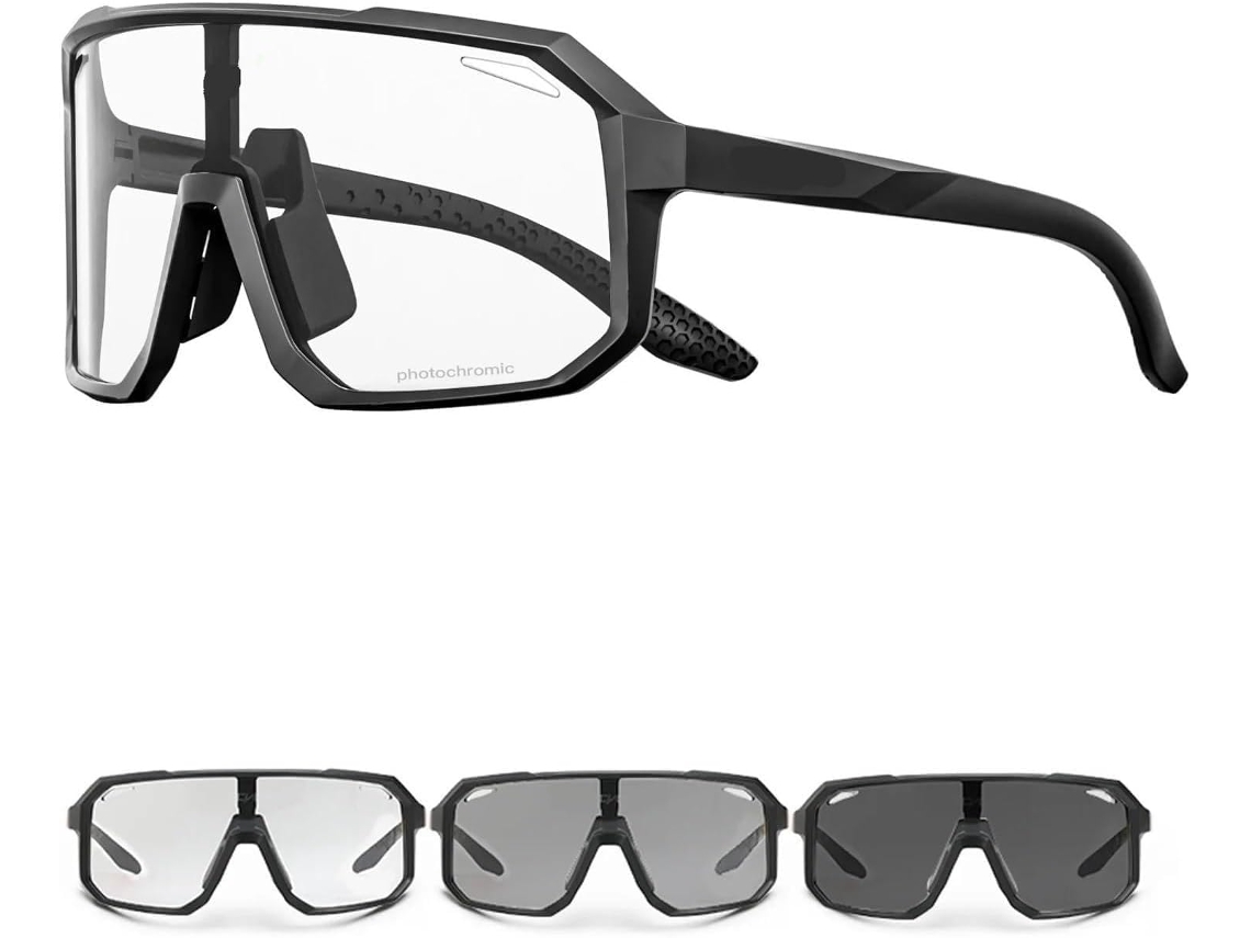 Óculos Ciclismo Fotocromáticos Lunette Velo Homme Proteção UV400 Resistente S/MARCA
