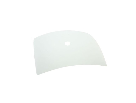 Vidro Curvo Quadrado Fosco 40x40cm Com Furo Central Ltde