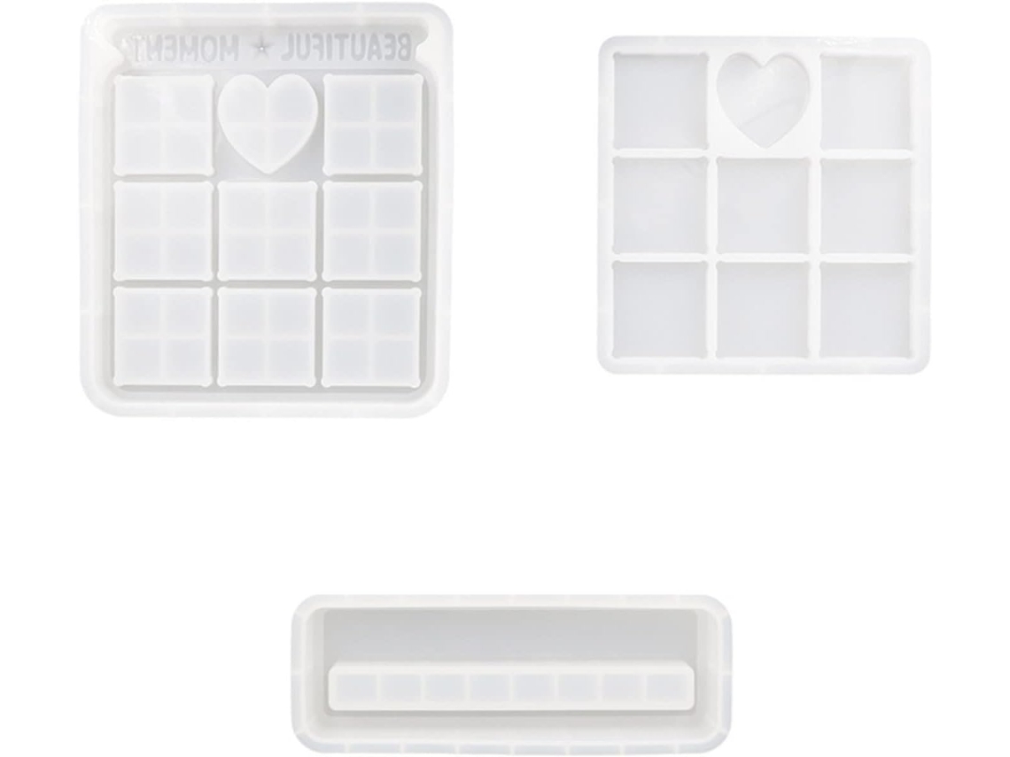 Molde Retangular De Silicone Para Porta-retratos - Para Fabricação De Joias - Resina Epóxi - Ferramenta