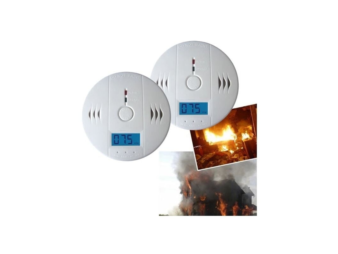 Lurelia Detector De Monóxido De Carbono, Com Visor Lcd, Alarme Sonoro, Para Casa