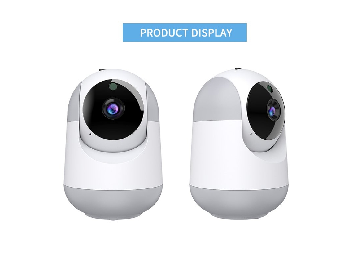 de Controle Remoto Panorâmica de Alta Definição Pixel Sem Fio Wi-Fi Monitor de Voz Bidirecional Branco