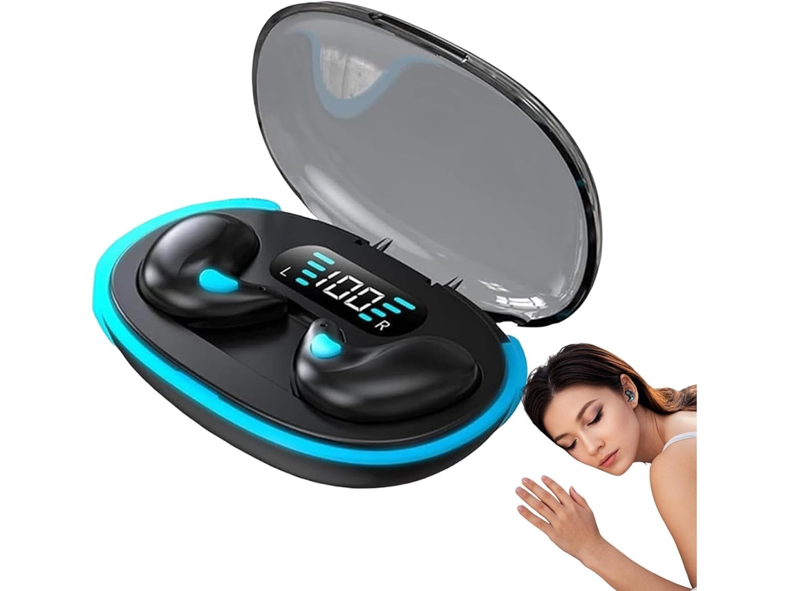 Fones De Ouvido Para Dormir Com Condução Óssea Design Interno Cancelamento Ruído, Fones De Ouvido Invisíveis Para Dormir