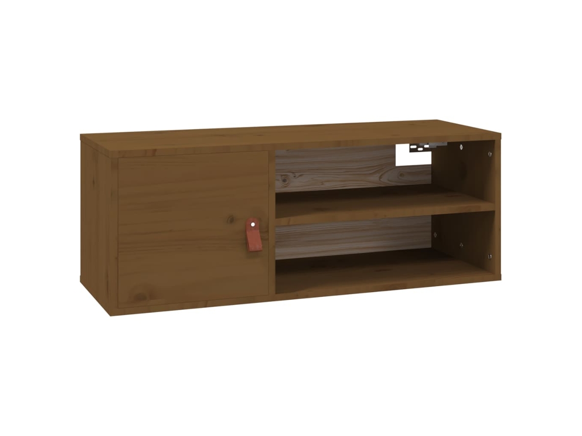 Wall Cabinet, Wall Cabinets Vidaxl Marrom Madeira De Pinho (n/a)