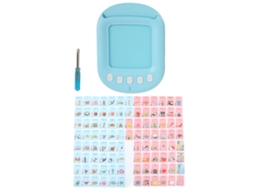 Máquina De Educación Temprana Con Tarjetas Infantil Bilingüe Juguete De Aprendizaje Azul Para Niños De 2 Años