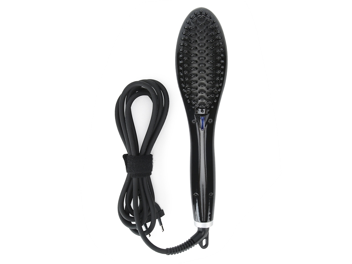 Pente De Alisamento De Cabelo Cerâmico Anion Com Controle De Temperatura E Dentes Macios