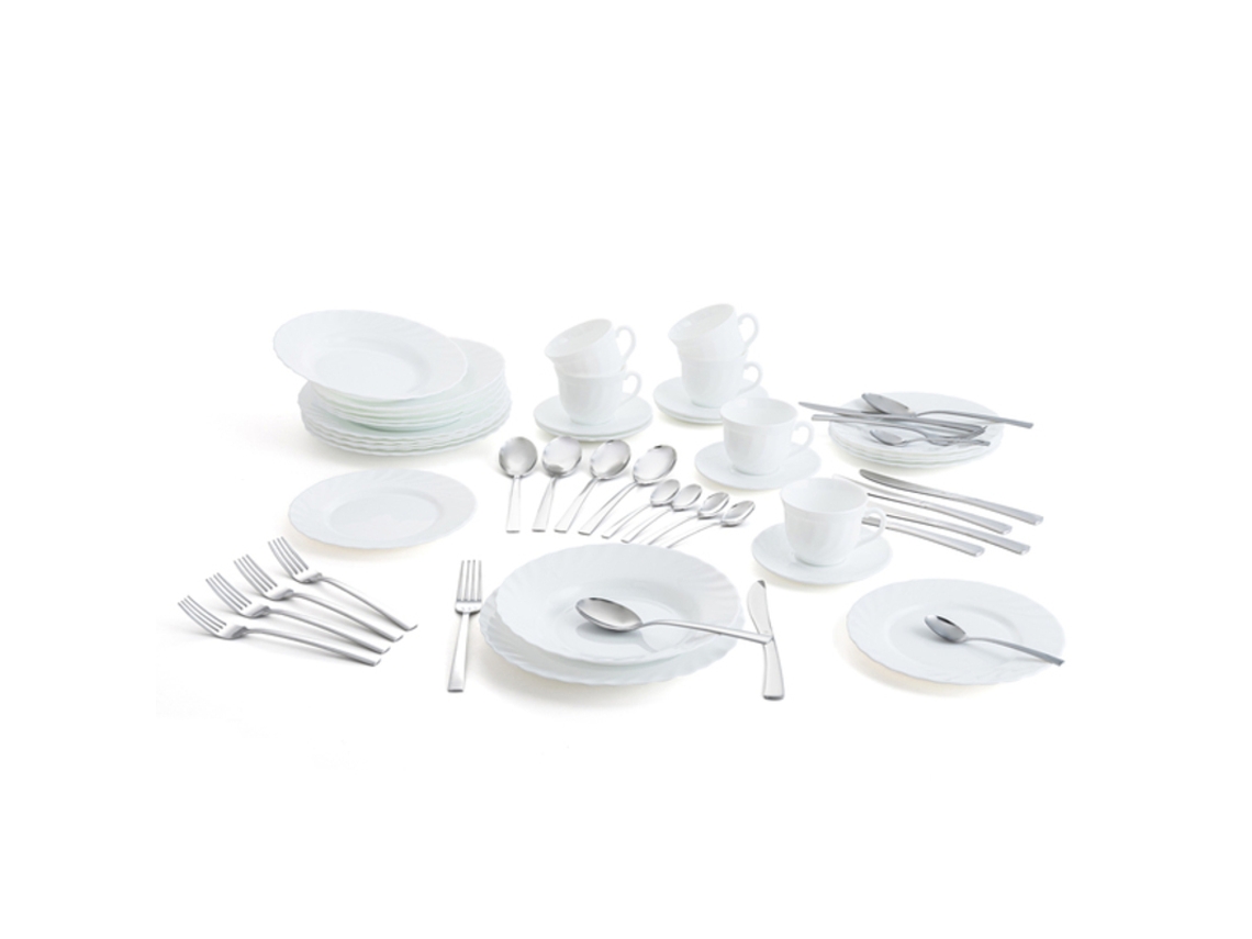 Conjunto De Louça Luminarc Trianon Faqueiro Vidro (48 Pcs)