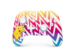Controlador De Jogo Sem Fio Vibratório Powera Enhanced Pikachu Para Nintendo Switch