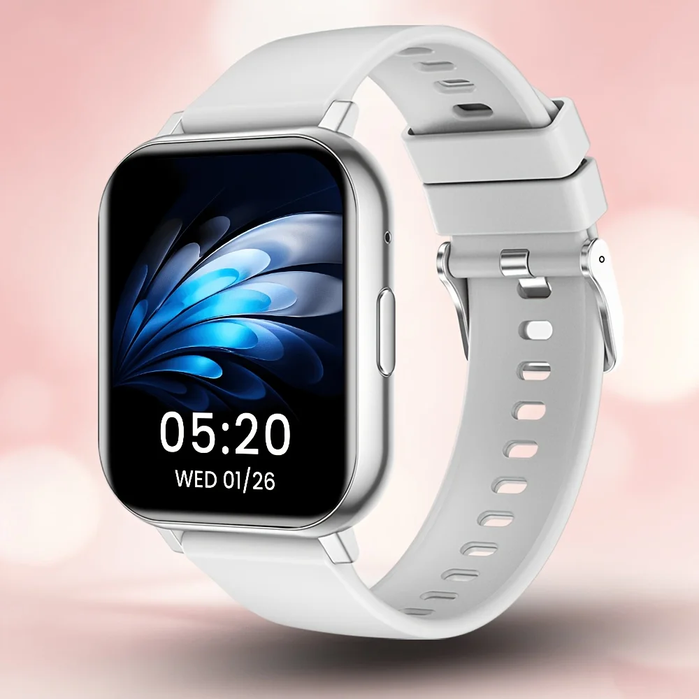 (prateado) Smartwatch Feminino Moderno E Simples, Compatível Com Chamadas Sem Fio.