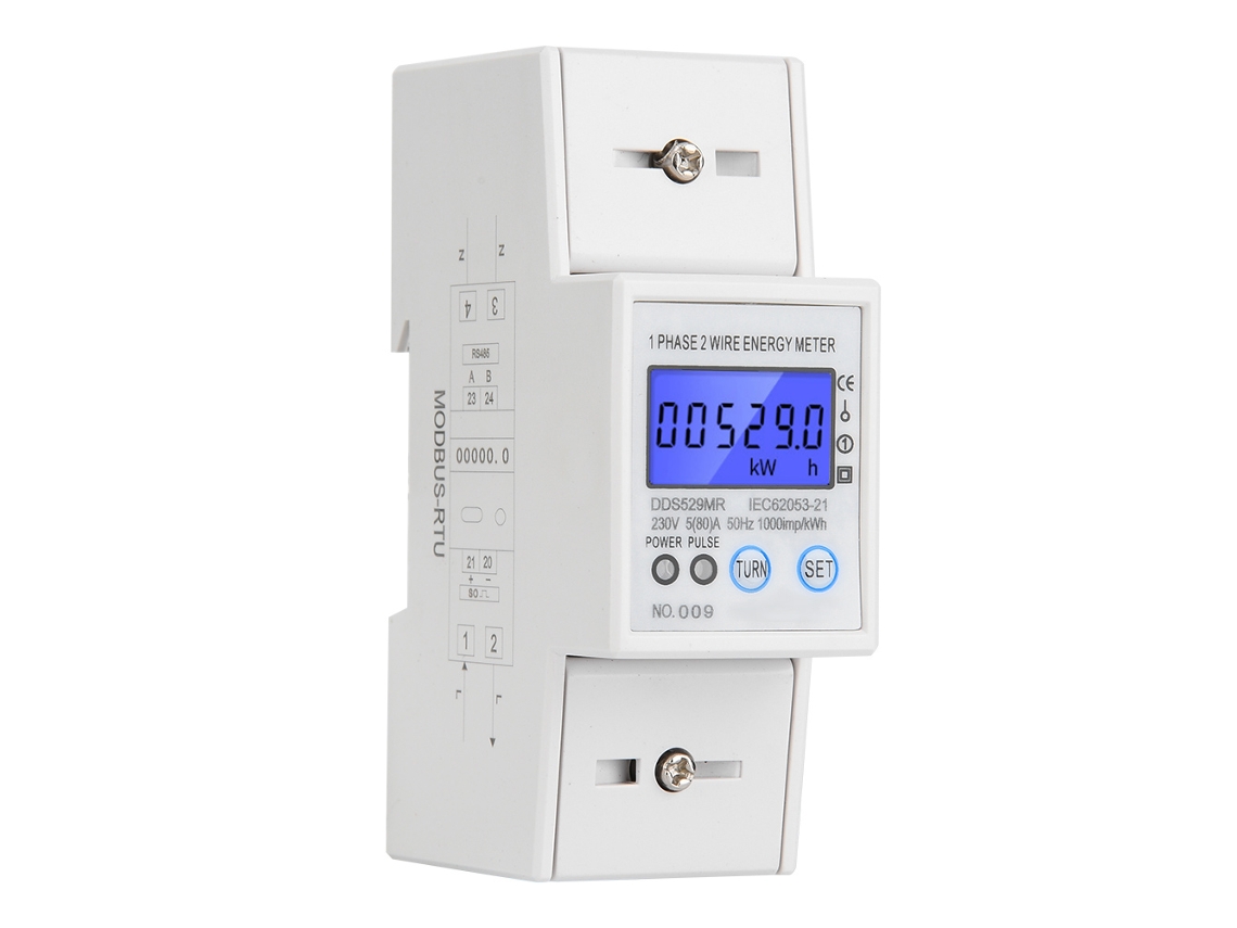 Laxiscreed Medidor De Energia Eléctrica Monofásico Com Display Lcd E Comunicação Rs485