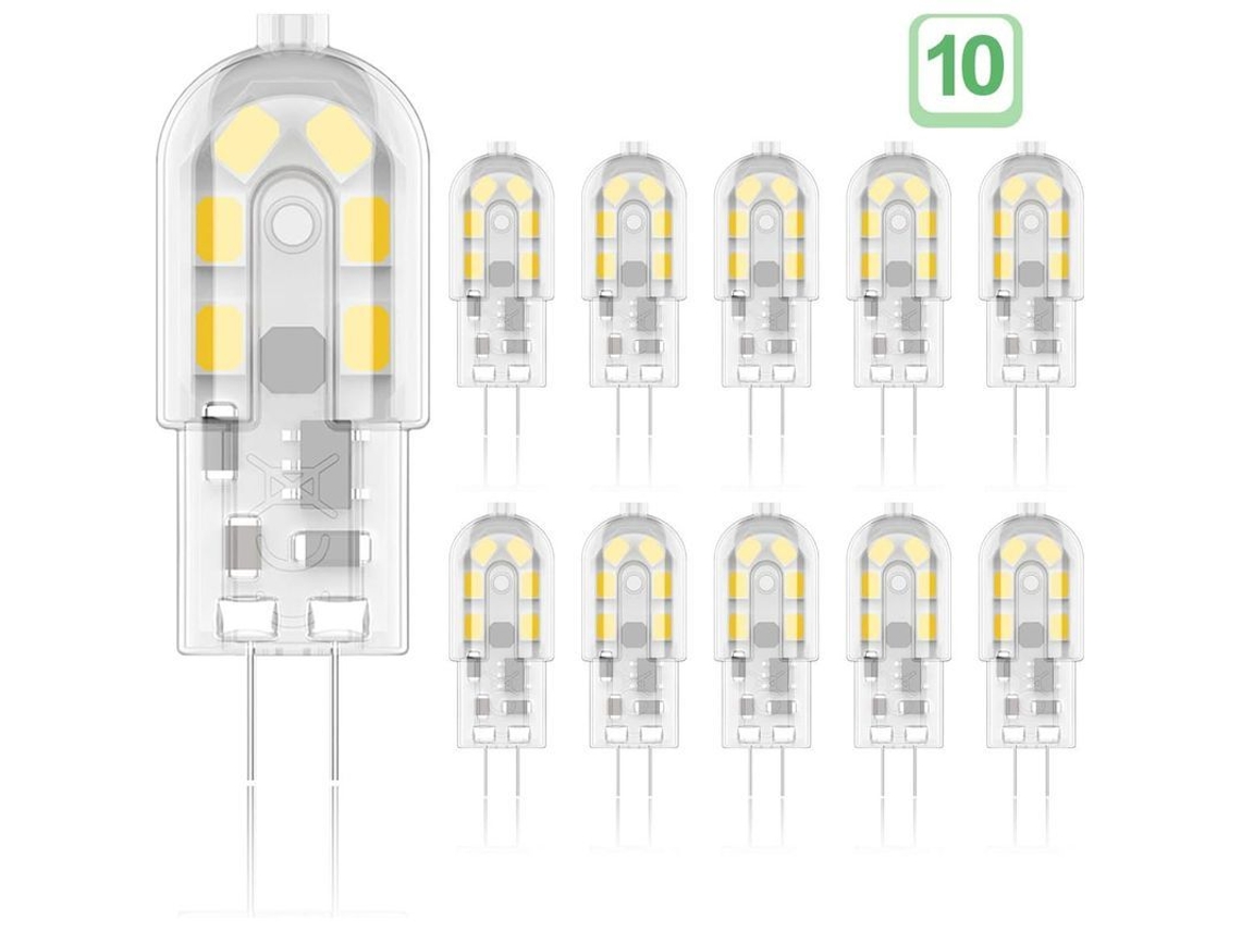 Lâmpada Led Nova Line G4 2w Branco Quente 3000k 200lm Pacote de 10