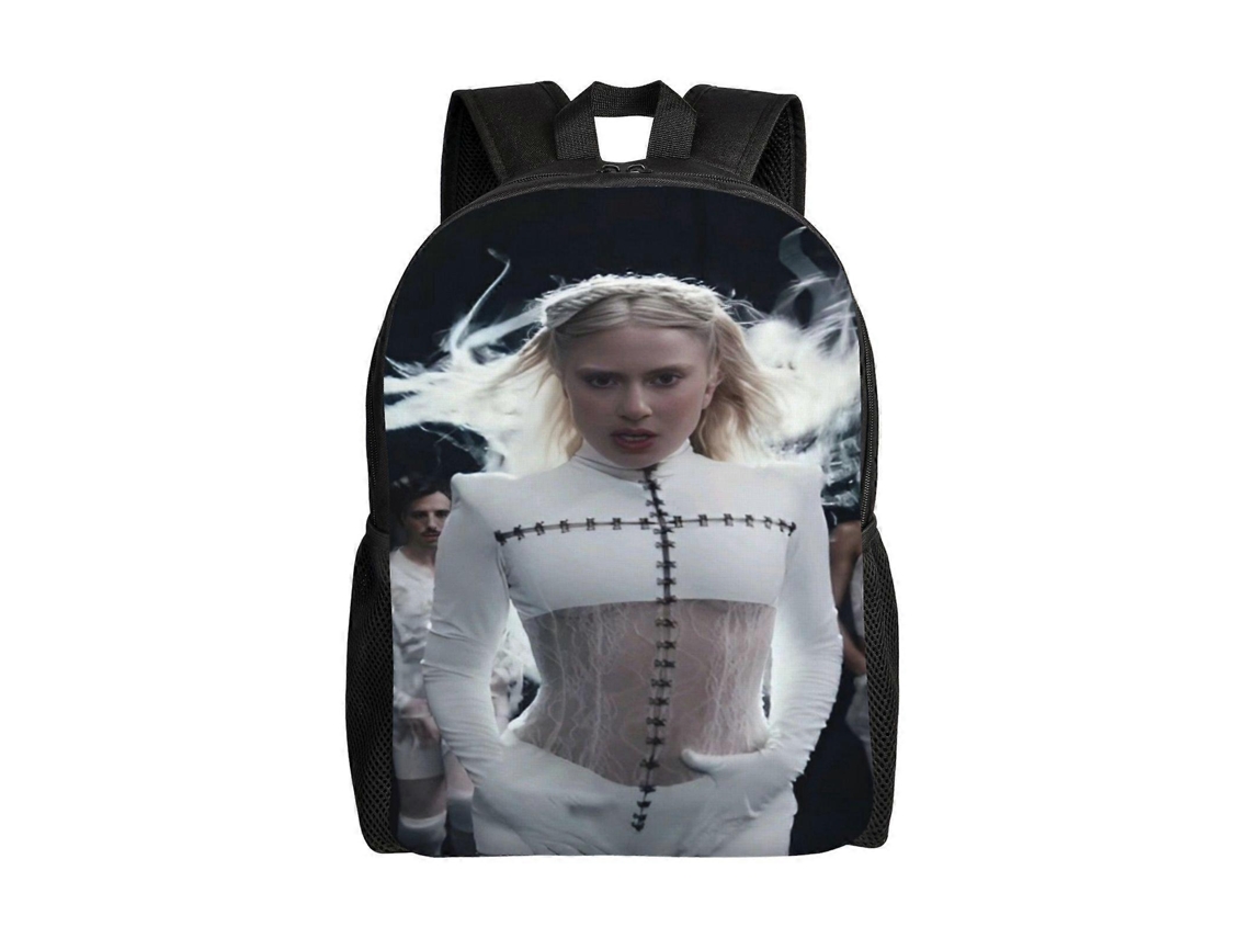 Mochila Lady Gaga Para Estudantes, Resistente E Leve, Impermeável E Com Alça Respirável. K269