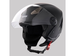 Capacete De Moto 3/4 Com Lateral - Tamanho Único - Rosa