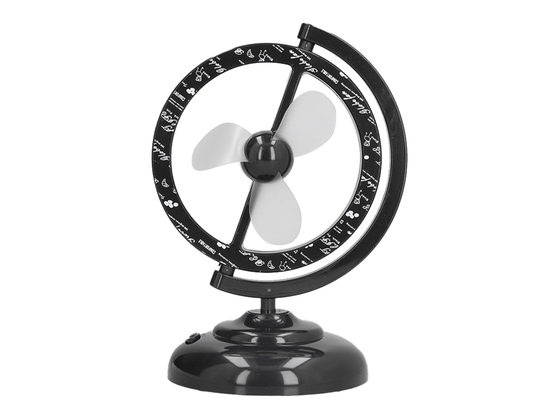 Ventilador Usb Mini Preto 90° Rotação Vento Forte Mesa