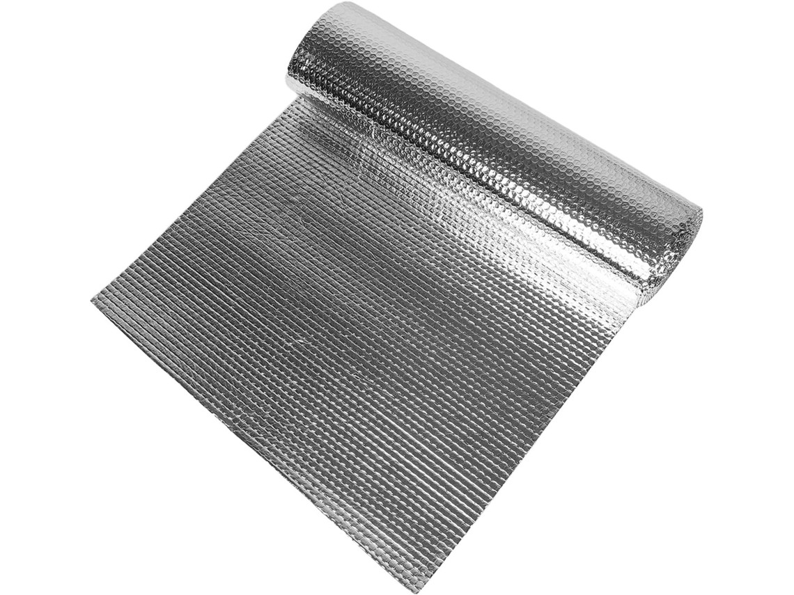 Rolo De Isolamento Térmico Em Folha De Alumínio Com Bolhas, 5m X 60cm, Para Isolamento Refletivo De Radiadores, Portas