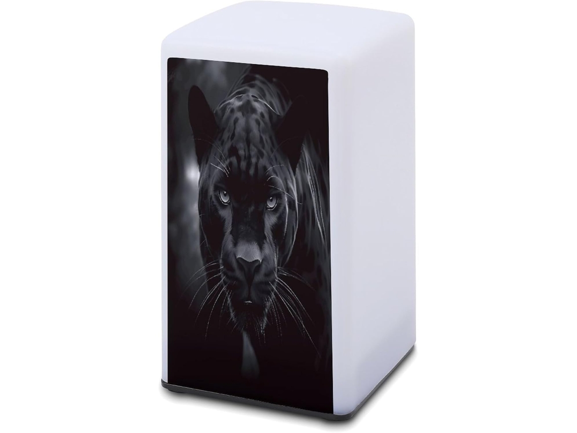 Luminária De Mesa A Bateria Estampa Pantera Leitura Para Escritório, Quarto, Proteção Ocular E Economia De Energia