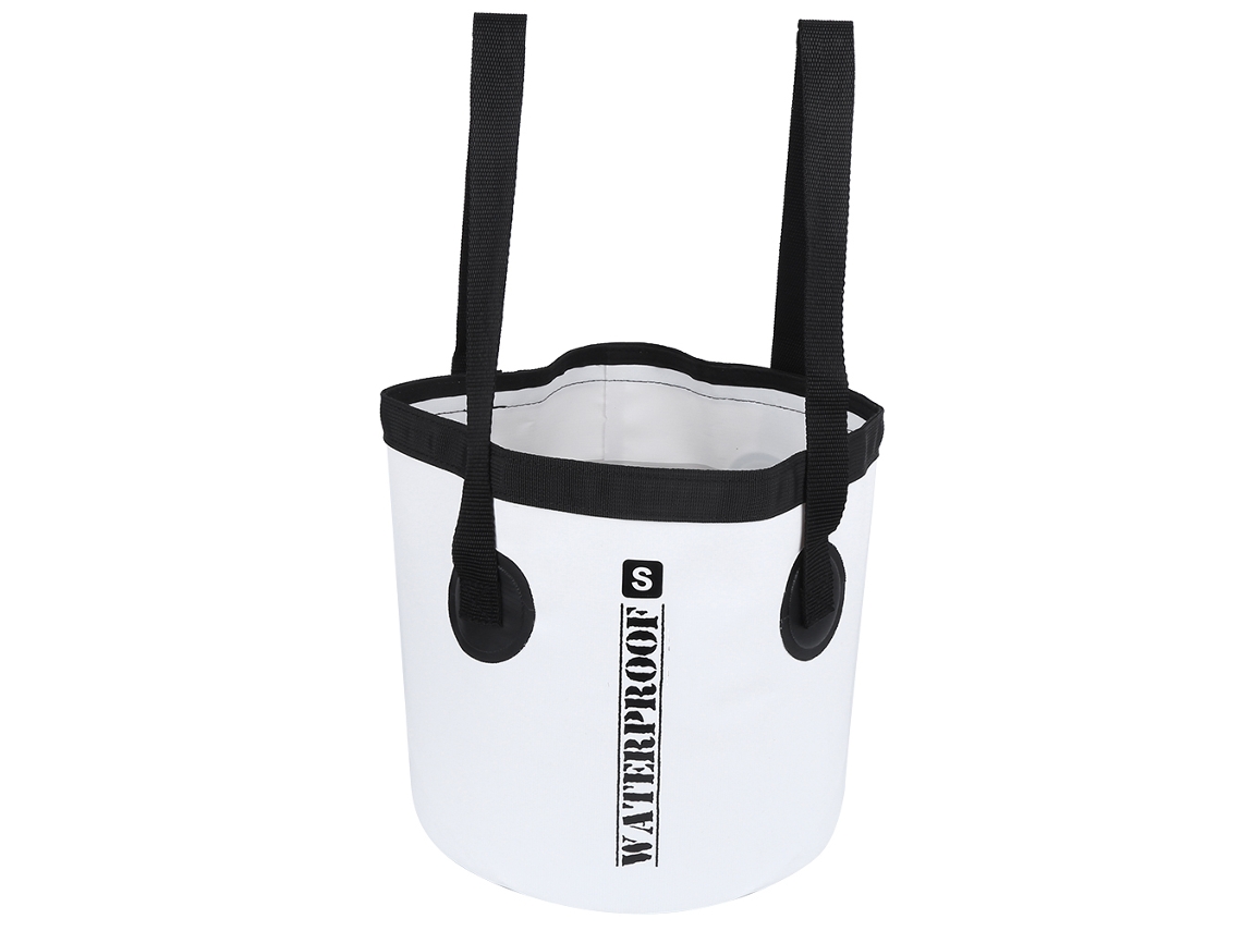 Balde Dobrável PVC Impermeável Leve 9l para Atividades ao Ar Livre Camping Piqueniques Praias S/MARCA