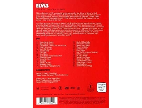 DVD Elvis Presley - The King Of Rock 'n Roll