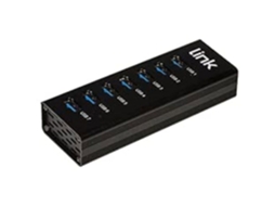 Hub LKHub37 7 Portas USB 3.0 Fonte de Alimentação LINK