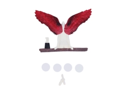 Estátuas De Asa De Anjo (decoração Resinosa Tridimensional)