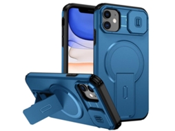 Capa Com Suporte Magsafe Para Iphone 11 - Abertura Deslizante Com Proteção De Câmara