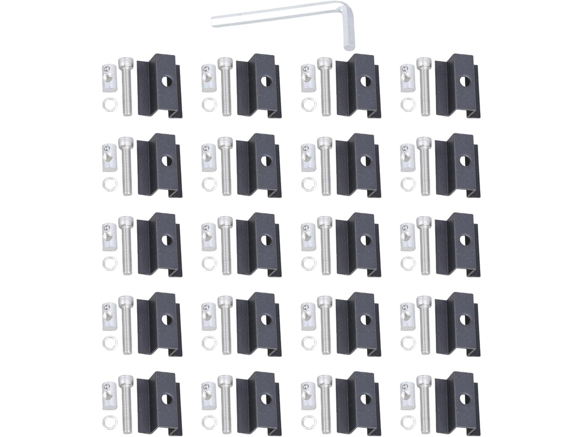 Kit De 20 Braçadeiras De Montagem Para Painéis Solares Com Parafusos, Acessórios Para Varandas, Usinas De Energia,