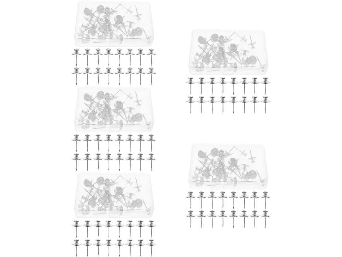 Alfinetes De Metal Série 5 Para Quadro Cortiça, Mapa Parede, Pressão