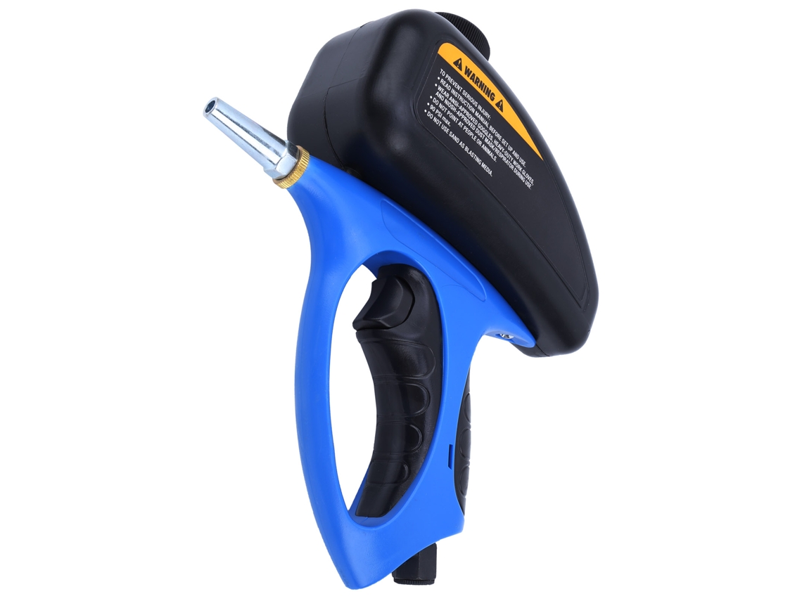 Pistola de jateamento pneumática pequena, portátil, com bico manual para remoção de ferrugem e anti-incrustante em vidros.