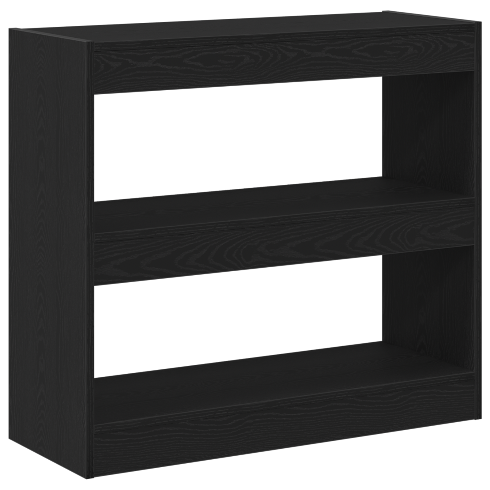 Conjunto 2 Estante Vidaxl Preto Derivados De Madeira (80 X 30 X 72 Cm)