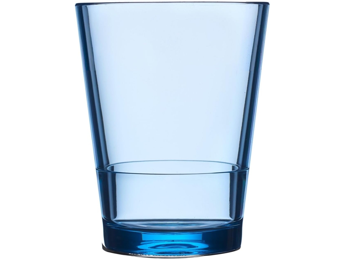 Copo De Plástico Flow De 200 Ml Azul Nórdico Gokoco