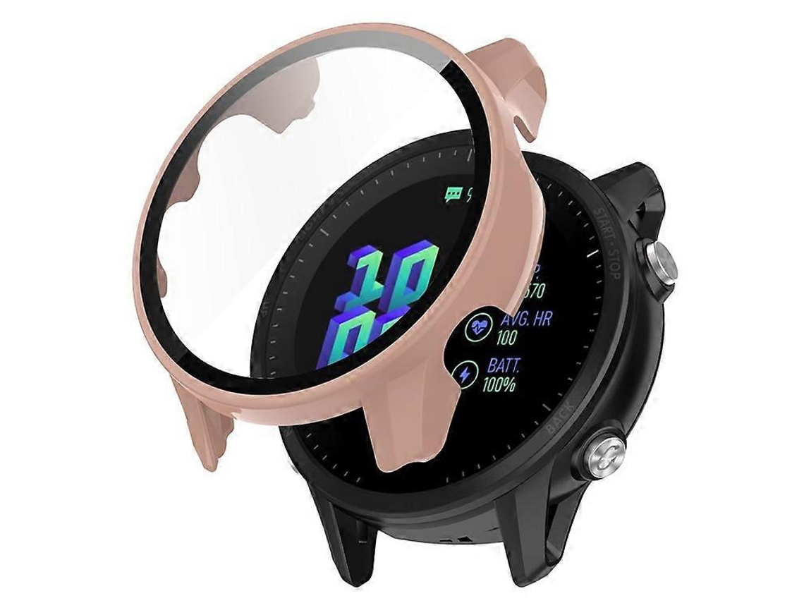 Capa Protetora De Relógio De Pc Rígido Com Proteção Total E Protetor De Tela De Vidro Temperado Compatível Com Garmin Forerunner 955 Webake