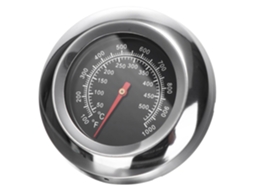 Termômetro Bimetálico Kichouse para Churrasco e Cozinha, Faixa de Temperatura de 50 a 500 °c, Feito de Vidro e Metal, CHABERLU