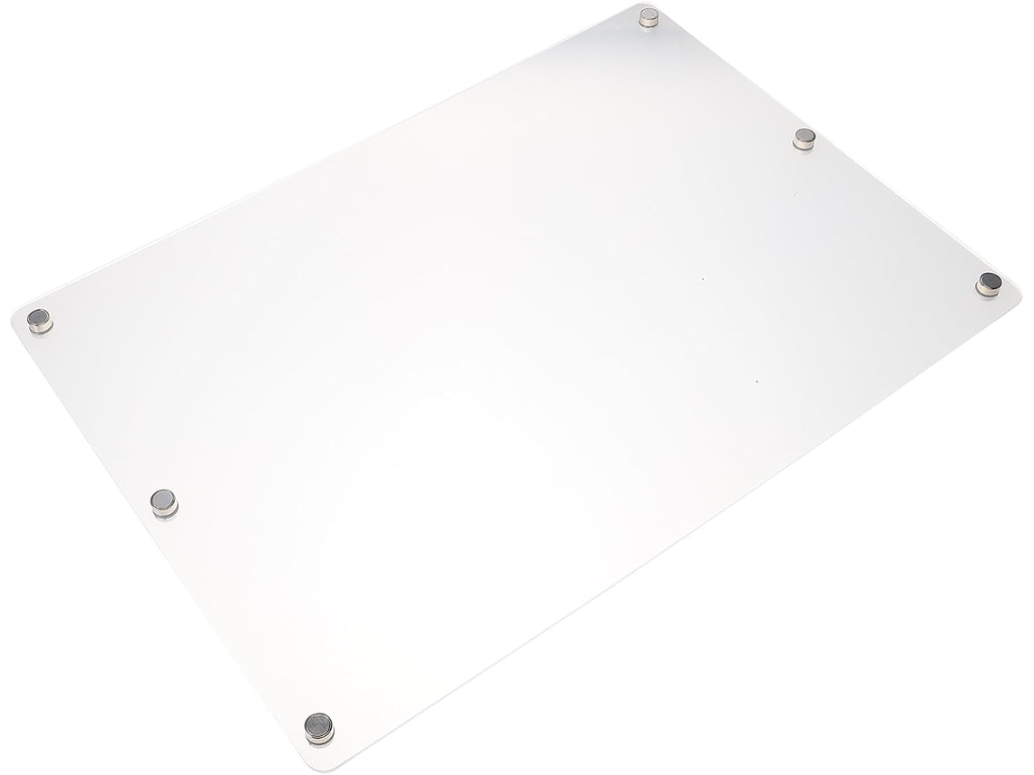 Quadro branco magnético para geladeira, lousa reutilizável para escrever e apagar, bloco de notas magnético para cozinha