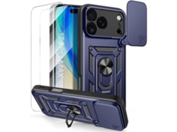 Capa Protetora - E.f.connection - Para Iphone 17 Pro Max - Resistente A Impactos - Com Anel - Proteção Para A Câmera Móvel