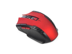 Mouse Sem Fio 2.4g Com 6 Botões, Sensor Óptico, Rolagem Lateral, Ideal Para Laptop E Pc Gamer Red Viewleaf