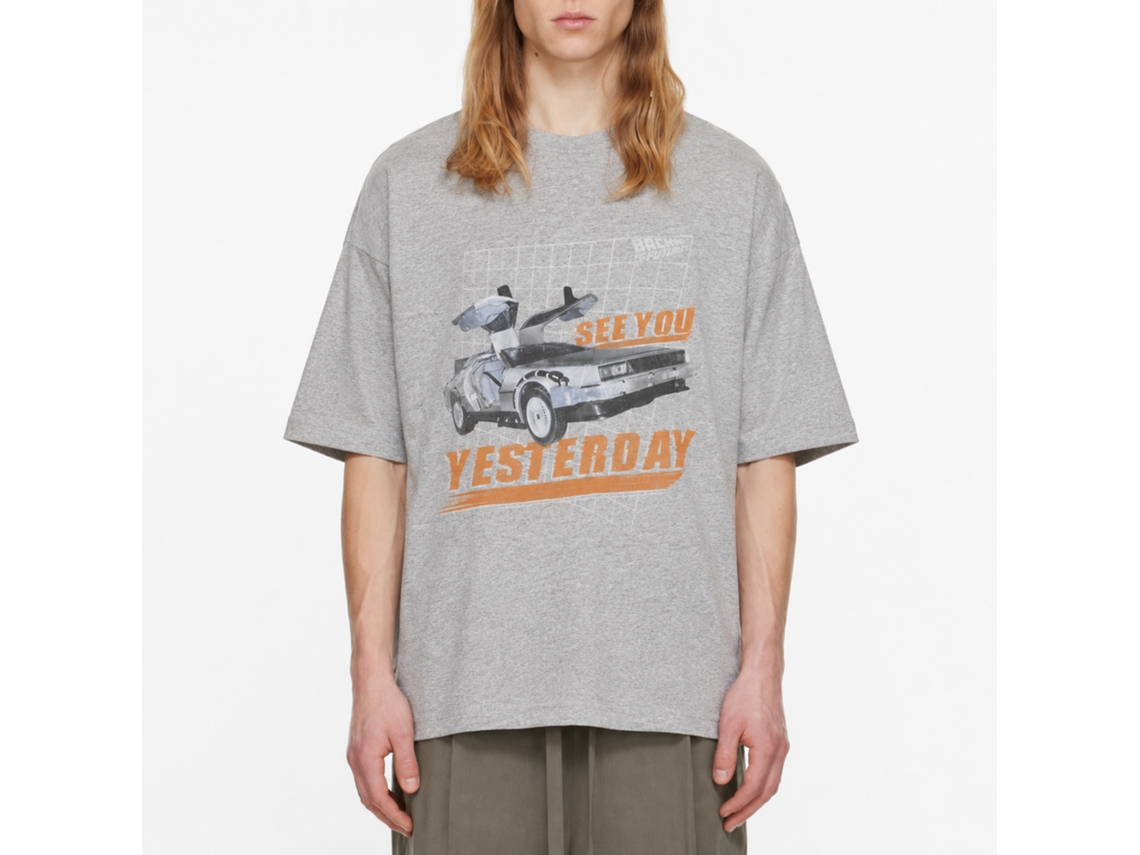 Rockinstone Back To The Future Movie See You Heather Gray Adult T-shirt Size:xxl
