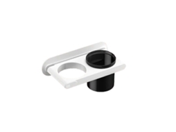 Organizador de Secador Cabelo Parede, Suporte para Cabelo, Conjunto 3 Peças, Branco. GOKOCO