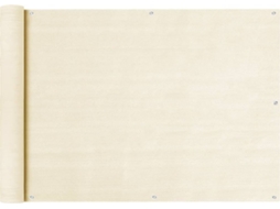 Balcony Screen, Balcony Screens Vidaxl Creme Tecido (75 X 400 Cm)