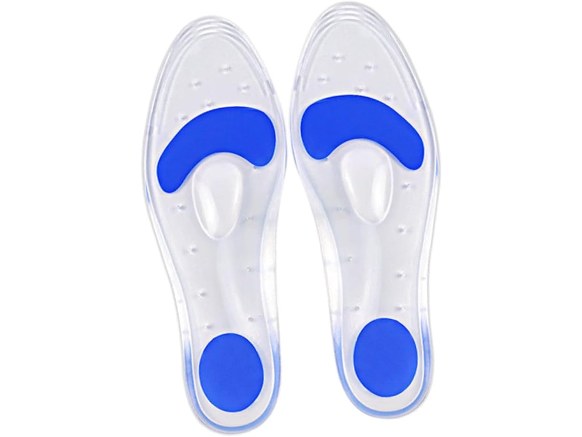 Palmilhas De Gel Transparentes Beaupretty Para Suporte Dos Pés, Calçados Esportivos Absorventes Para Cuidados Com Os Pés
