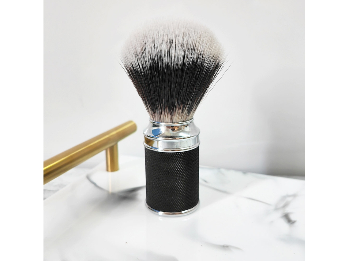 Pincel De Barbear Para Barba E Bigode - Ferramenta De Grooming E Estilo Com Cerdas Macias E Cabo Ergonômico