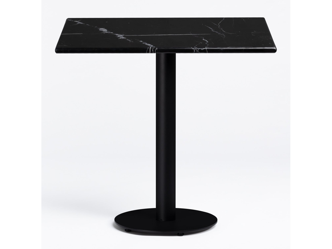 Sklum Mesa De Bar Quadrada Em Mármore Rocher Mármore          ~60 Cm              Mármore Nero Marquina