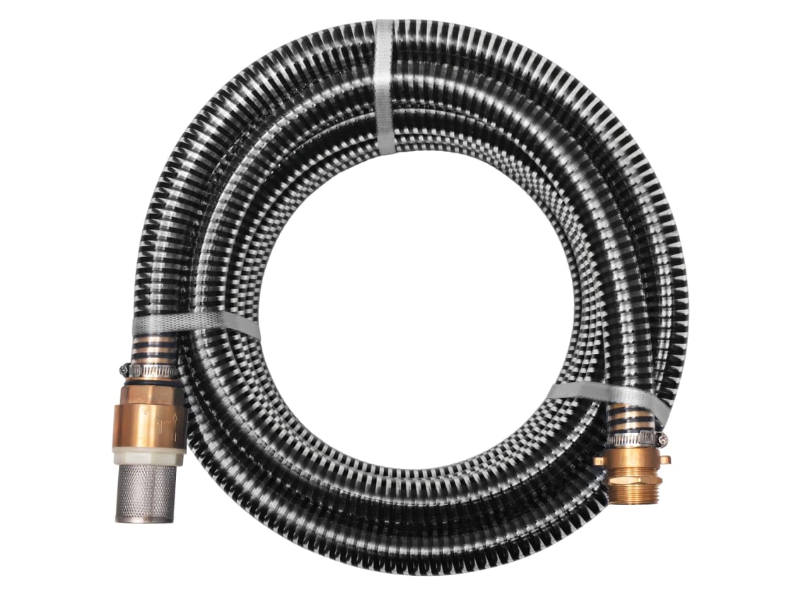 Mangueira jardim VIDAXL Preto Plástico (4 m 25 mm)