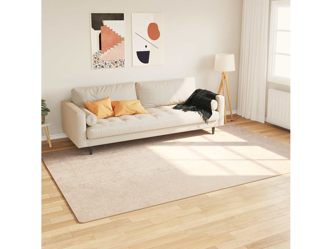 Vidaxl Passadeira Marsa Creme 190 X 300 Cm Poliéster E Pvc