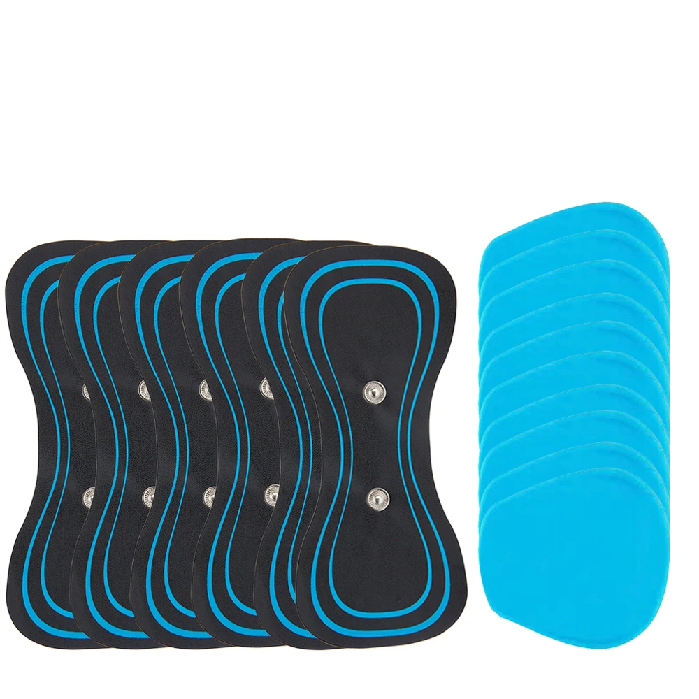 Almofadas De Massagem Ems Para Pescoço, Treinamento Quadril, Conjunto Massageadores Substituição, Adesivos Alívio Da Dor Muscular ~04168
