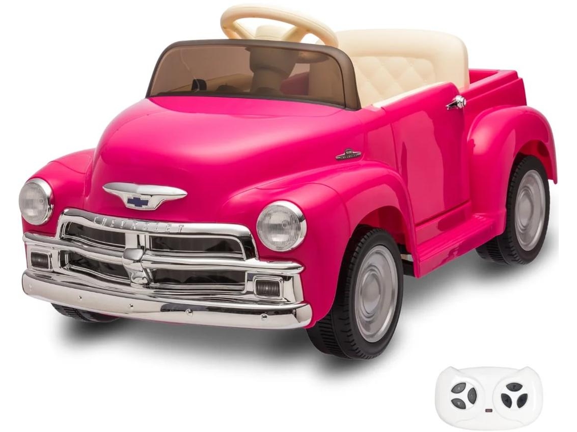 Carro Elétrico Para Crianças - Chevrolet 3100 - 12v - 1 A 6 Anos - Rosa