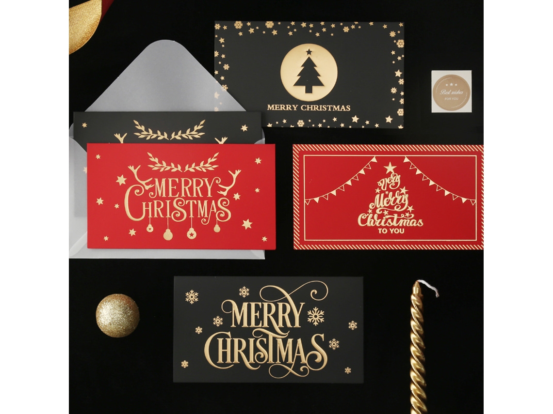 Cartões De Natal 8 Peças Carimbos Criativos De Natal Aquaforge