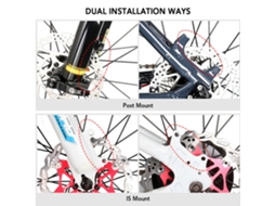 Kit Mali de freio a disco hidráulico com rotor de 160mm para MTB e estrada