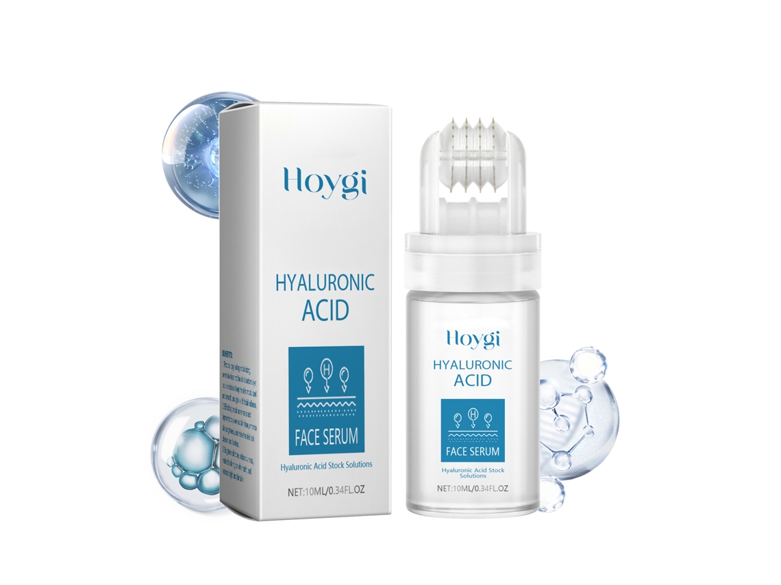 Soro Facial Com Ácido Hialurônico Roller, Hidratante, Iluminador, Refina Poros, Cuidado Facial 10ml