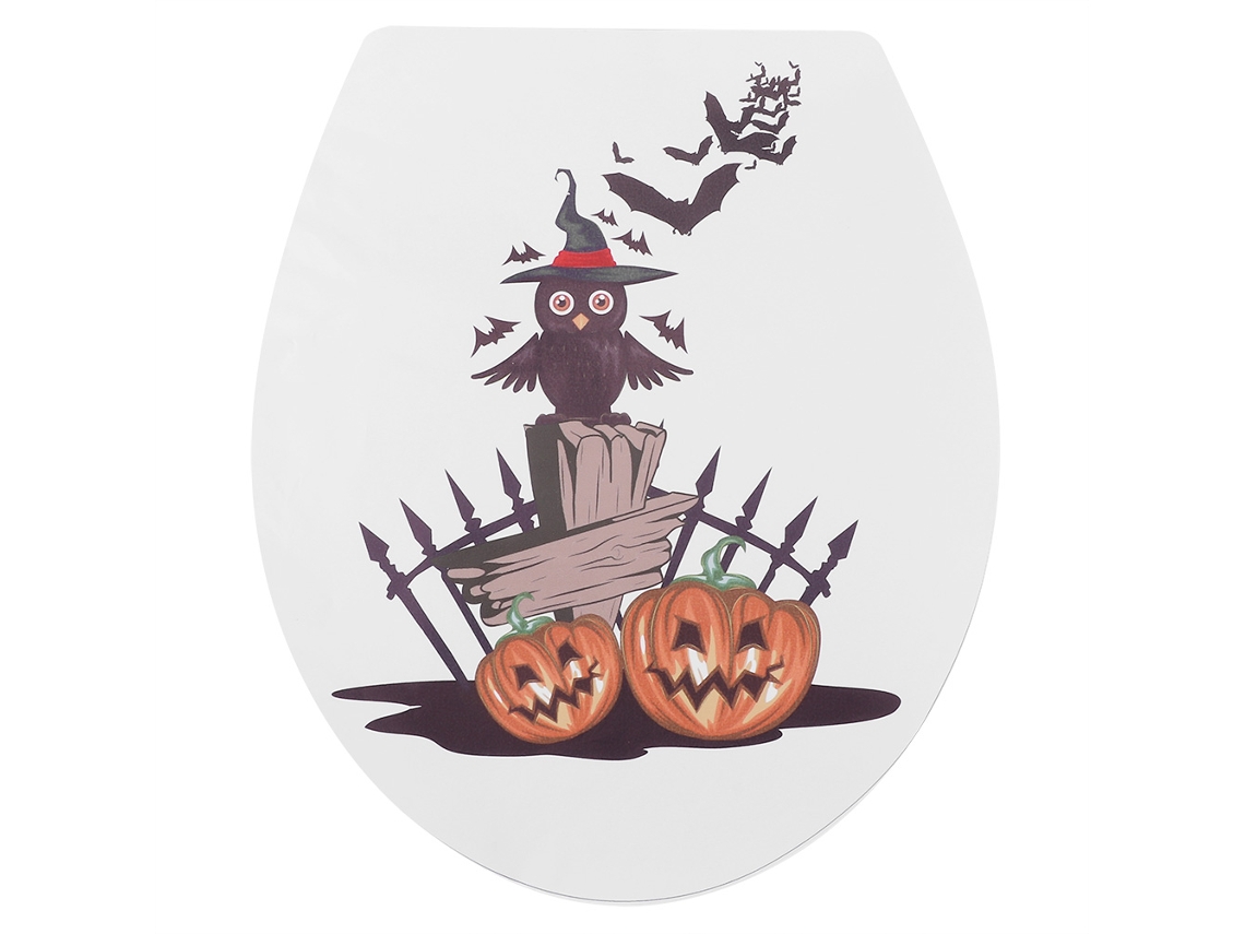 3pcs Adesivo de Halloween para Vasco Sanitário Parede Decal Diy Decor Banheiro | S/MARCA